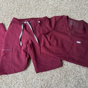 Figs Yola pants and one pocket top